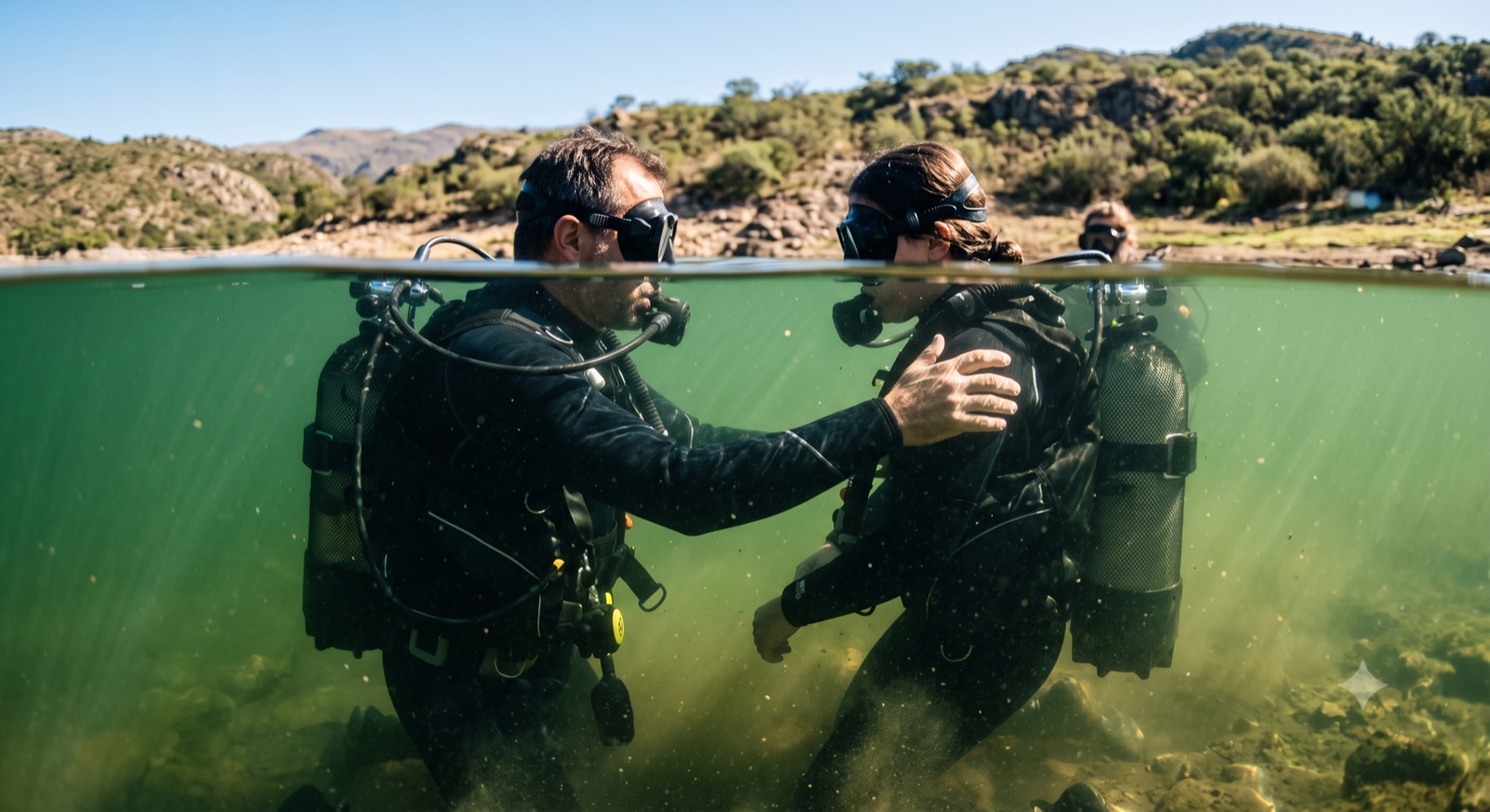 Buceo en los diques de Córdoba